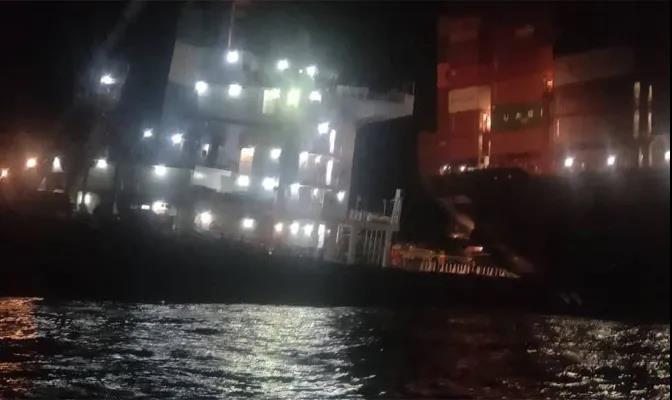一大型集裝箱船與散貨船相撞！曾掛靠上海、寧波、蛇口等國內(nèi)港口