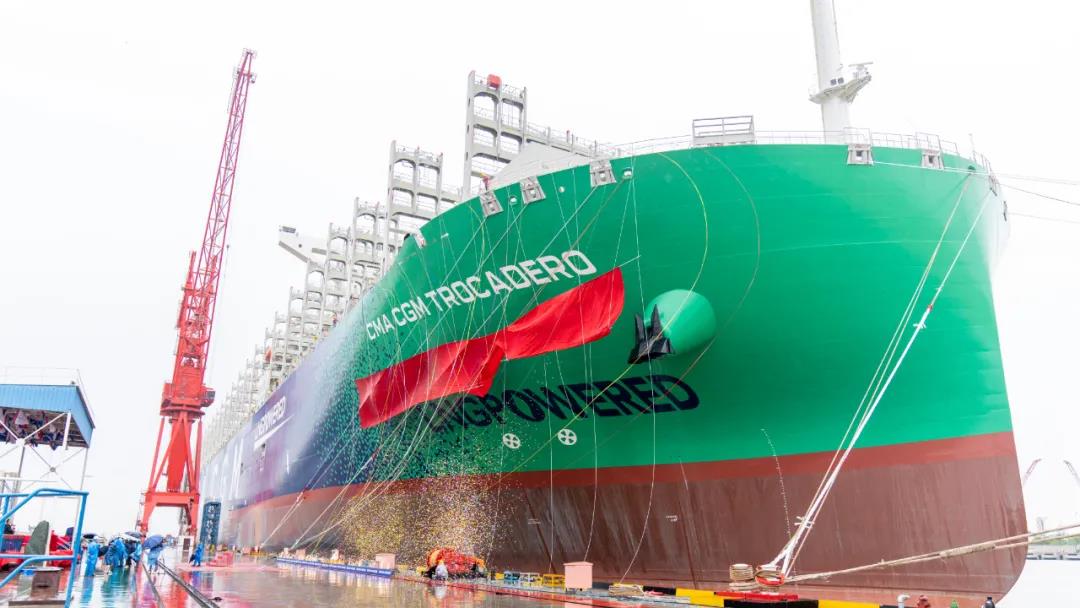 23000TEU“達飛特羅卡德羅”輪交付！將投入法國-亞洲航線（FAL）運營