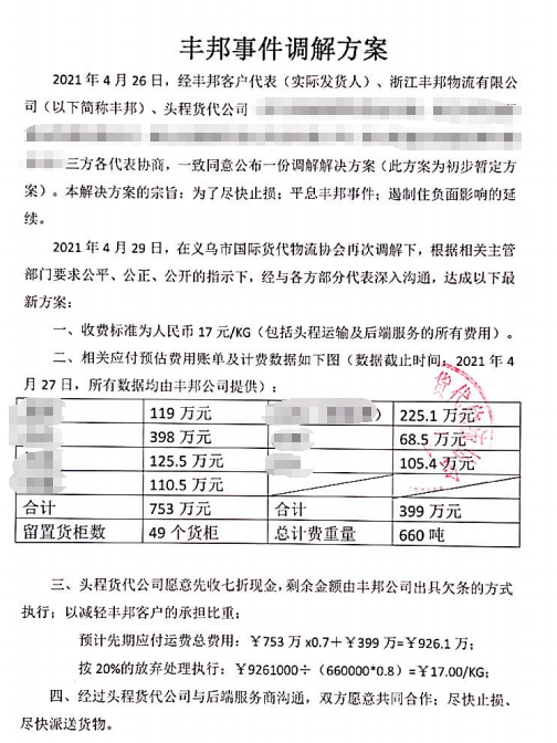 22元/KG天價(jià)贖貨？貨主拒付！最新方案又炸鍋了