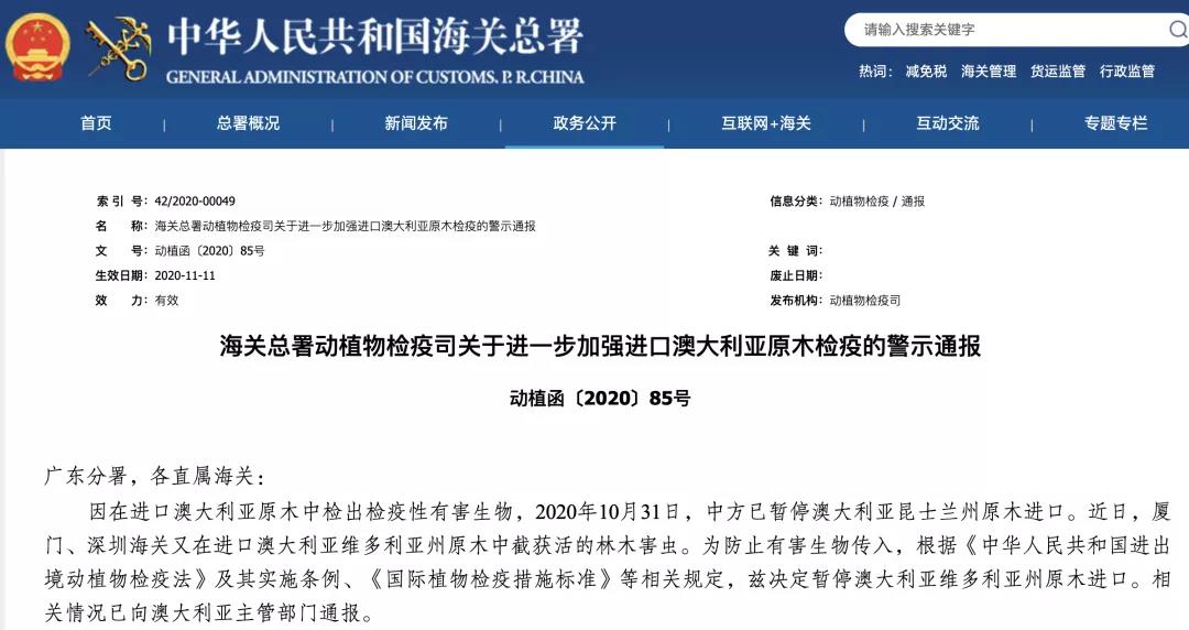 澳大利亞請求恢復(fù)原木出口！中國并未回應(yīng)，澳損失將達12.3億