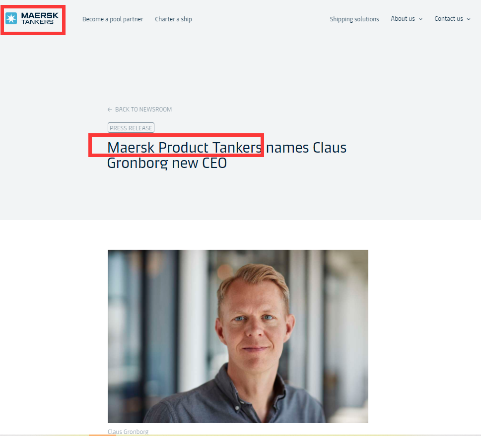 更換CEO !Maersk Product Tankers和Maersk Tankers有啥不一樣？