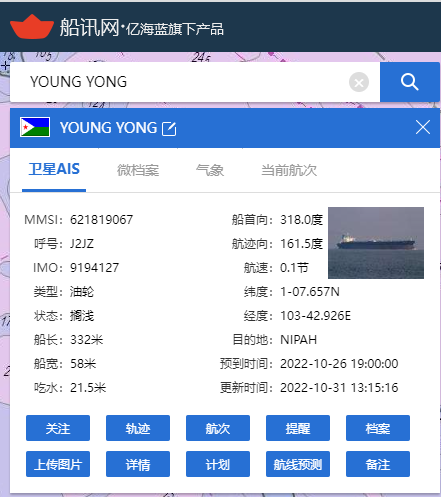 麻煩了！30萬噸級VLCC擱淺在天然氣管道上，已4天了！