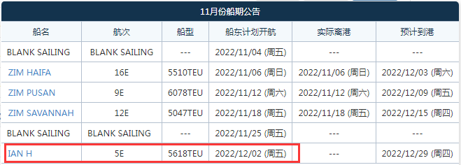 航線快訊！2M聯(lián)盟、以星將取消這條美東航線！12月2日鹽田最后一次航行