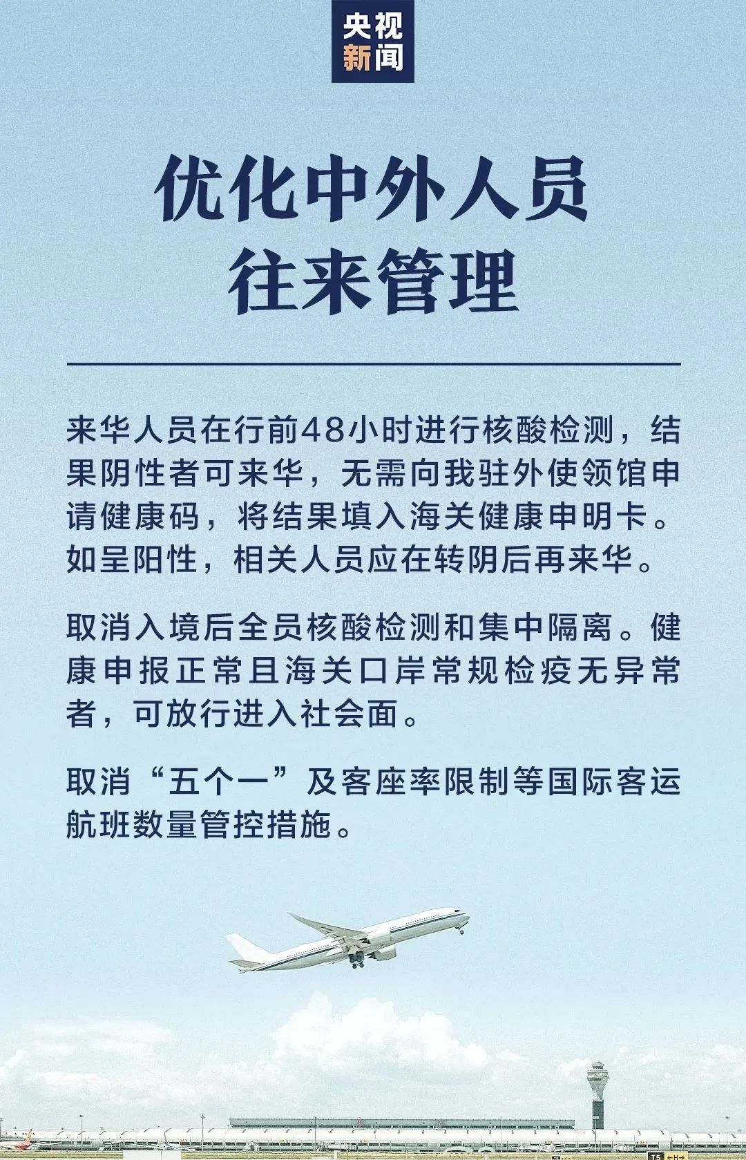 重磅！入華集中隔離取消，機(jī)票搜索量漲8.5倍！部分國家對來自中國旅客查核酸