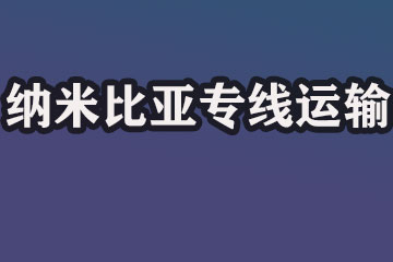 納米比亞雙清到門(mén)海運(yùn)貨代運(yùn)輸