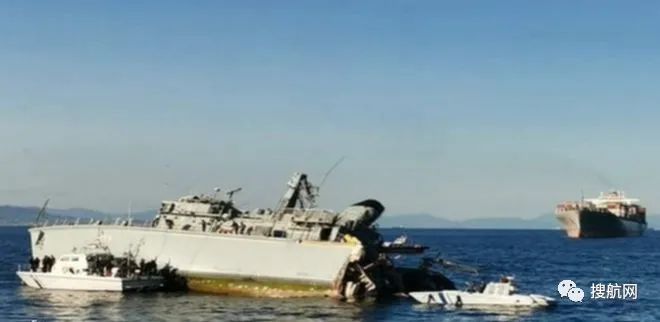 事故丨馬士基一艘集裝箱船與軍艦相撞！軍艦被撞成兩截，船長被捕